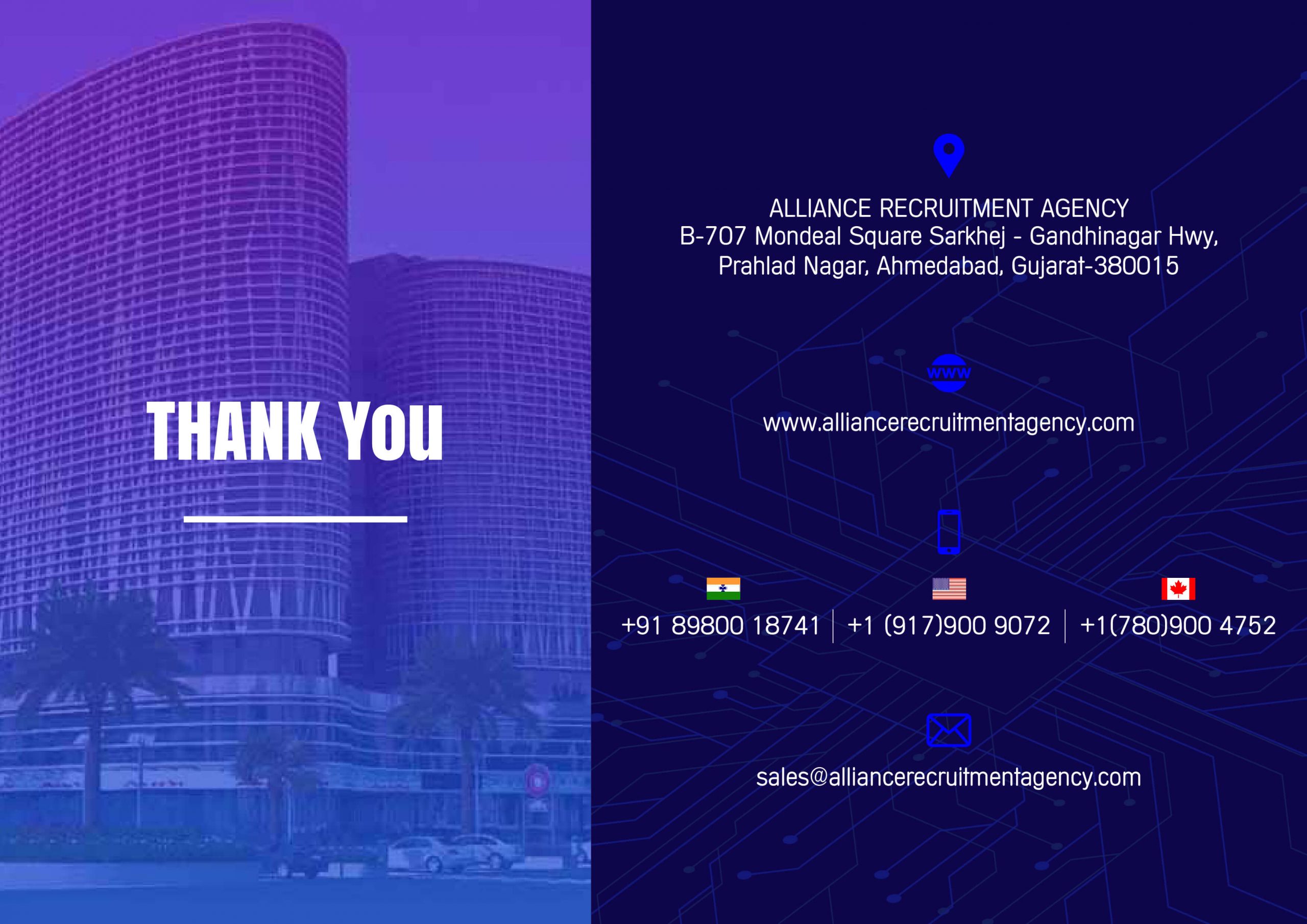 Thank You - Alliance Recruitment